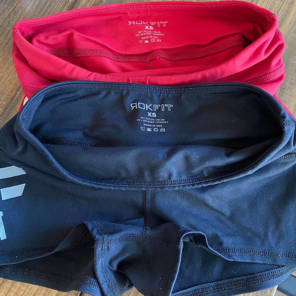 Rokfit Booty Shorts X-small, black and red